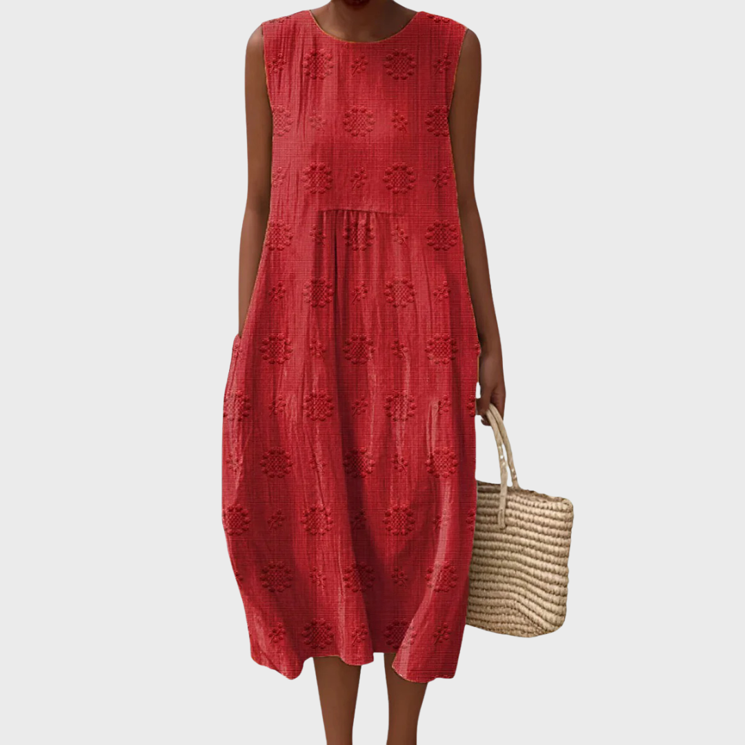 Cecily | Embroidered Cotton Dress