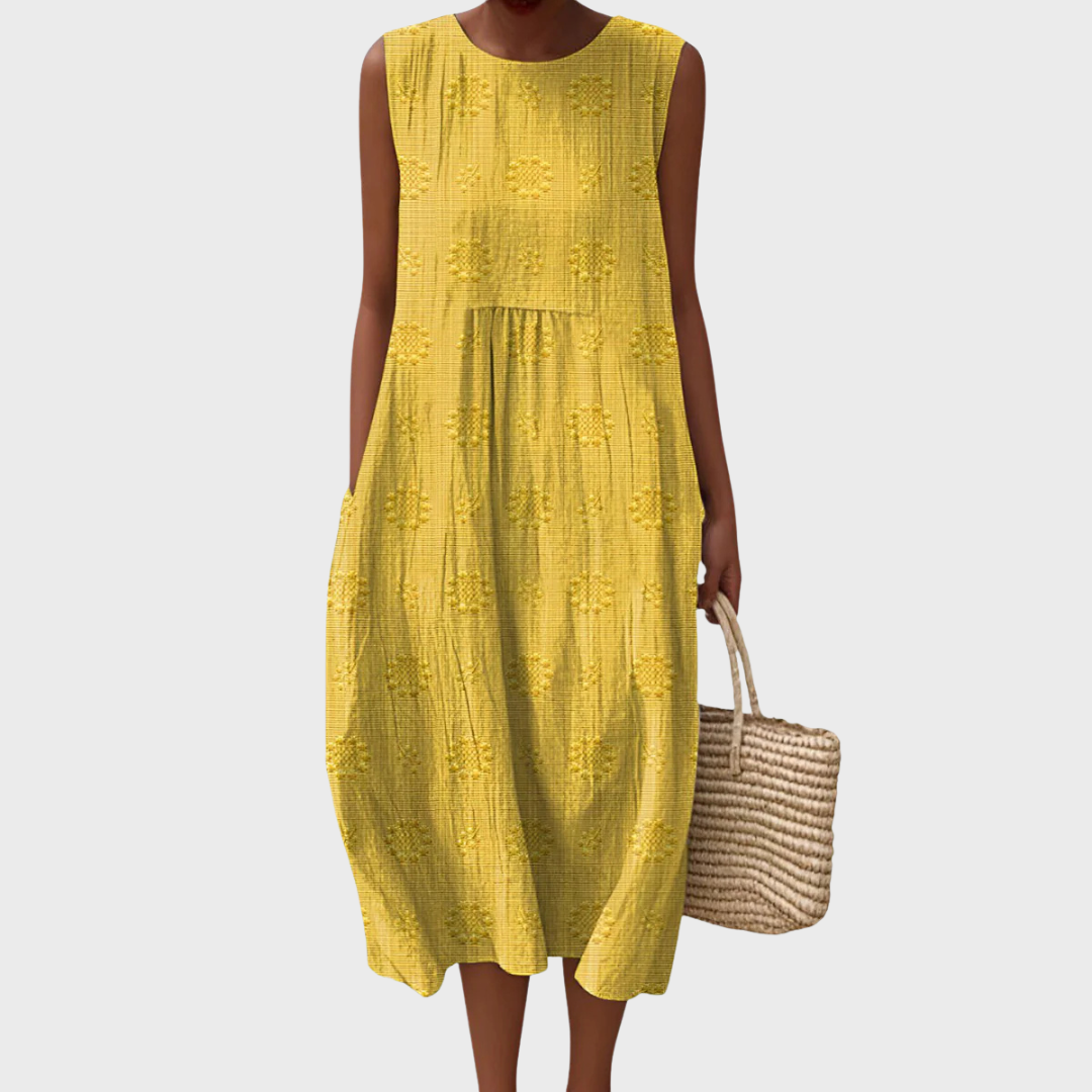 Cecily | Embroidered Cotton Dress