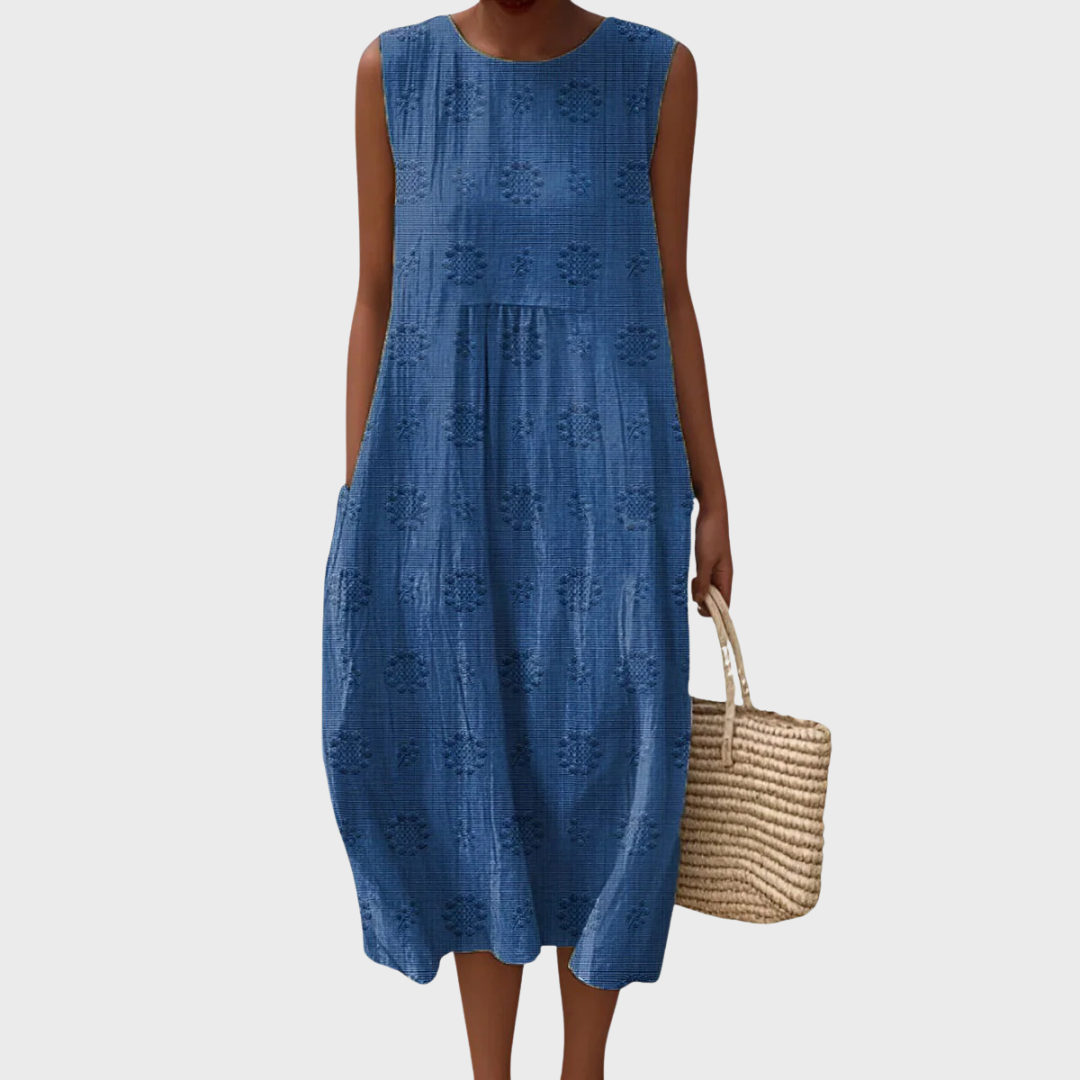 Cecily | Embroidered Cotton Dress