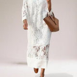 Rosalind™ Elegant Lace White Dress