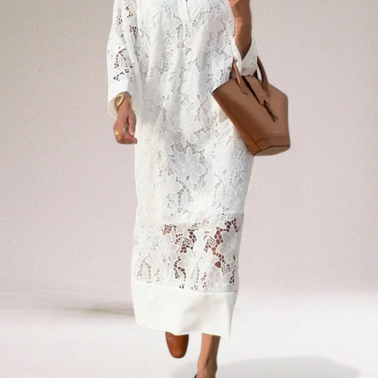 Rosalind™ Elegant Lace White Dress