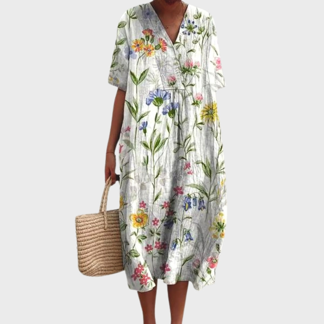 Scarlett | Floral Vintage Cotton Dress