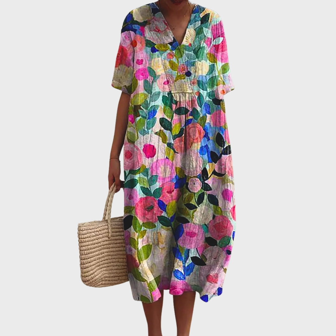 Scarlett | Floral Vintage Cotton Dress