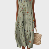 Diana | Vintage Floral Cotton Dress