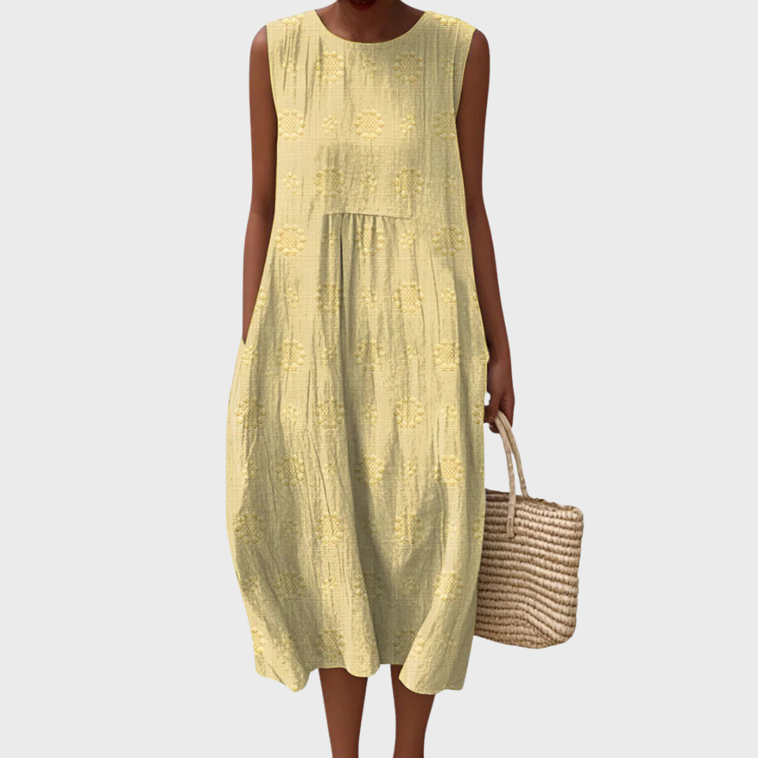 Cecily | Embroidered Cotton Dress