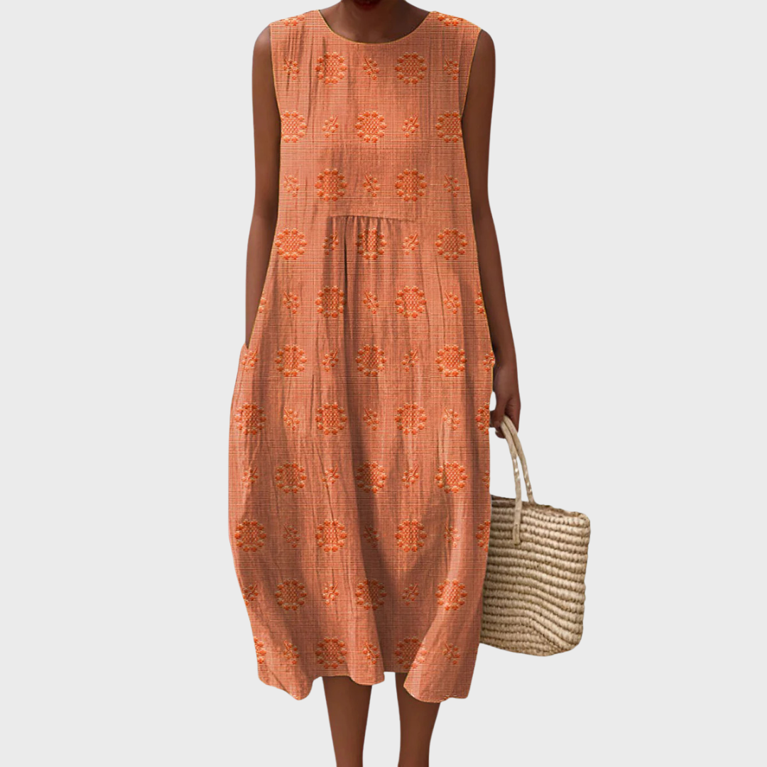 Cecily | Embroidered Cotton Dress